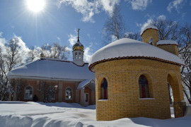 зима, часовня Казанской Божьей матери, Михайловский храм