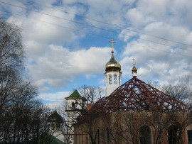 строительство крыши Свято-Михайловского храма