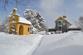 зима, часовня Казанской Божьей матери, Александровский храм
