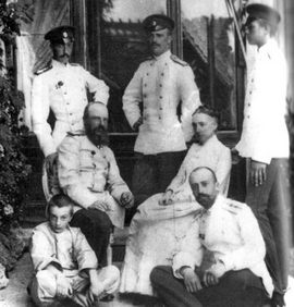 Великий князь Михаил Николаевич с супругой и детьми